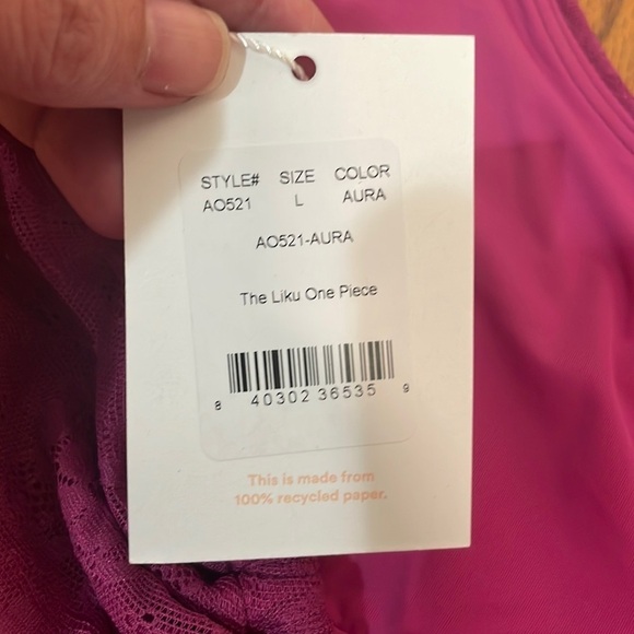 Andie The Liku One Piece Swimsuit Aurora size Large NWT - Picture 7 of 9